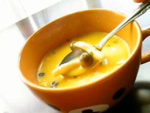 きのことかぼちゃのスープ